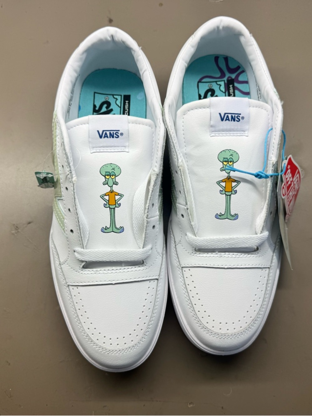 New with Box Unisex Vans Lowland CC Ble Spongebob Bubble White ComfyCush Men 9.5 - Picture 3 of 10